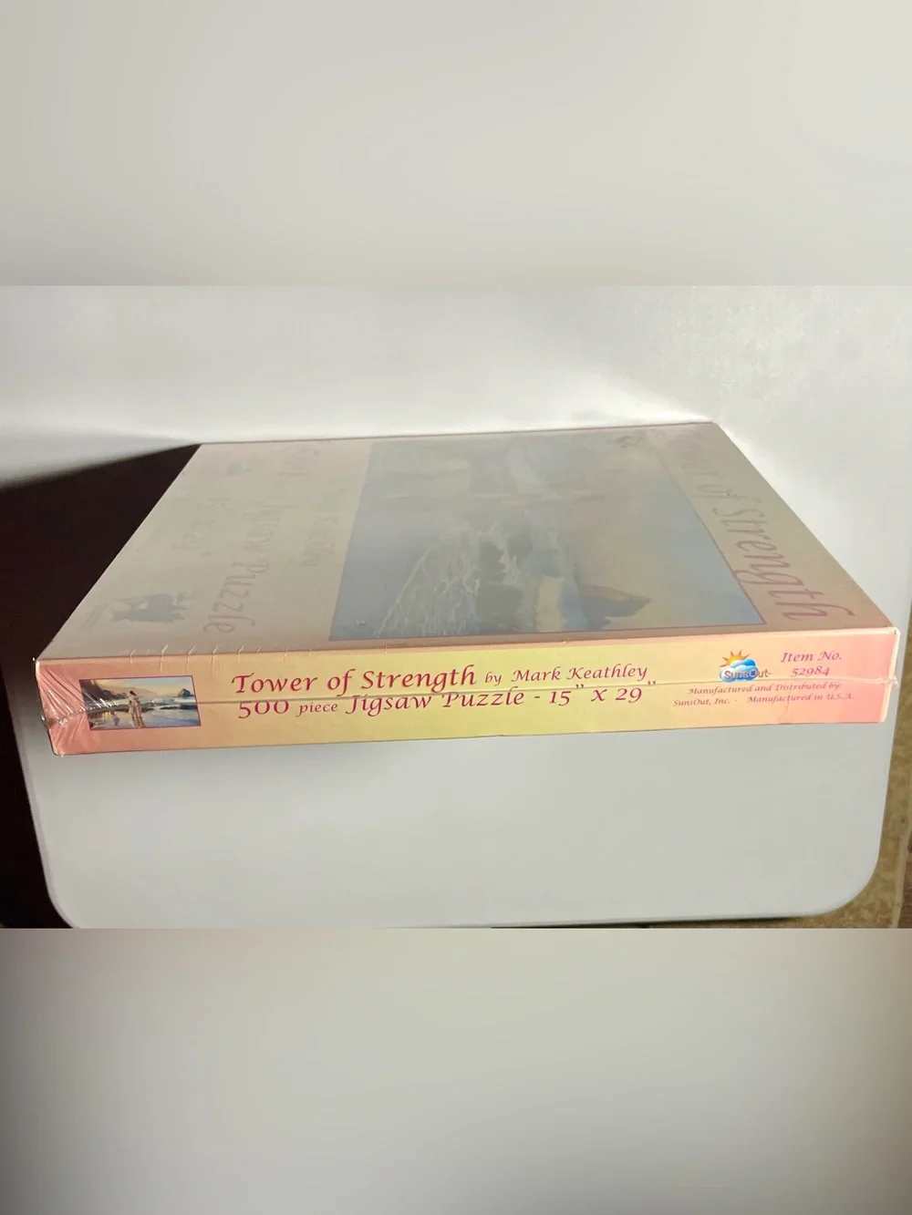 SunsOut Tower of Strength 500 pc Puzzle Mark Keathley Panoramic NEW Sealed Dent